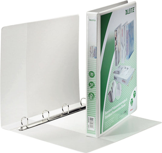 Leitz presentatie ringband a4 extra breed witte vier d ringen
