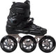 Roces ego tif 3x110 skeelers volwassenen – 3 wielen 110mm – speed skates inline skates – zwart zilver – maat 40