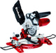 Einhell elektrische afkort-verstekzaag tc-ms 2112 - 1600 w - ø210 mm - maximale zaagbreedte: 120 mm - zwenkbare zaagkop: 45° - incl. 48 tands zaagblad