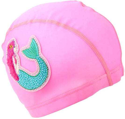 Bling2o badmuts kinderen - zeemeermin - rekbaar - zwemmen - in doorzichtig zakje - roze