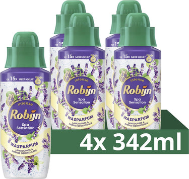 Robijn - intense wasparfum - spa sensation -4 flessen x 342 ml