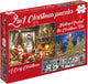 Tucker's fun factory kerstpuzzels - a cosy christmas + skating around the christmas tree - 2×1000 stukjes 68×49cm (b×h) - legpuzzels