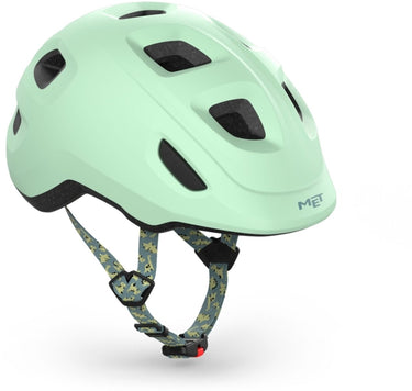 Met hooray kinderhelm – fietshelm kinderen - maat s m (52-55 cm) – dusted green matt