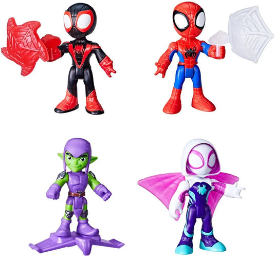 Hasbro spidey amazing friends 3in evergreen fig accsry assorted.