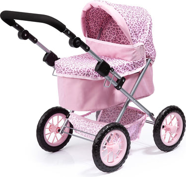 Bayer design - poppenwagen trendy - roze luipaard