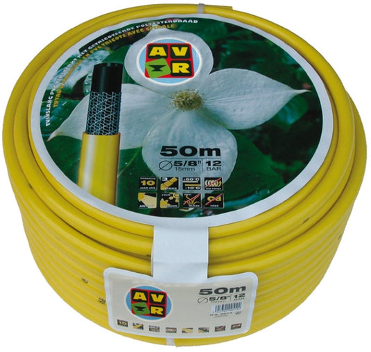 Talen tools - tuinslang - getricoteerd - high twist resistant - 3 4 inch - 50 meter - geel