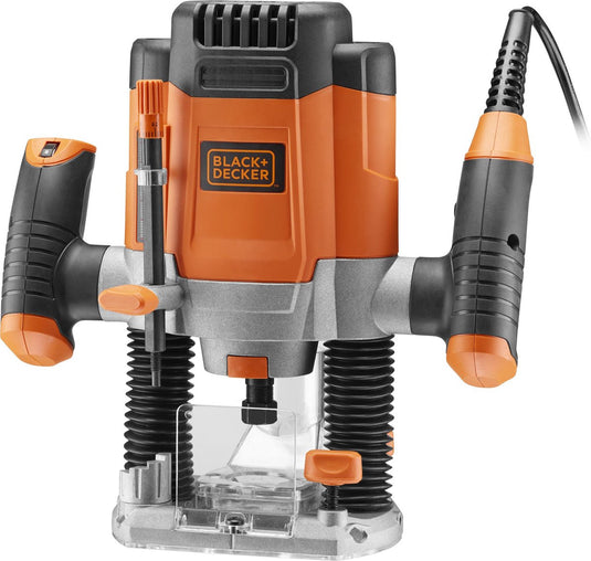 Black+decker 1200w 1 4 bovenfrees 11 acc koffer - kw1200eka-qs