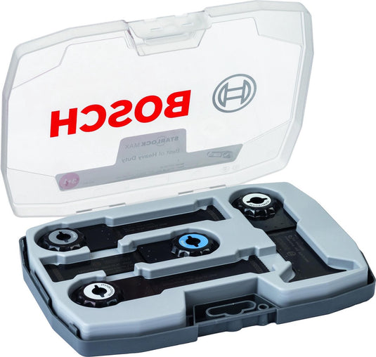 Bosch professional serie - multitoolaccessoire - 4 stuks - starlock max - heavy duty