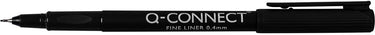 Q-connect fineliner, 0,4 mm, zwart