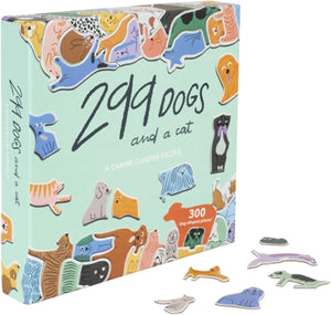 Laurence king - puzzel '299 dogs and a cat' (300 stukjes) - engelstalig