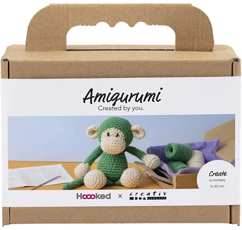 Afbeelding laden in galerijviewer, Creativ company https: www.cchobby.nl hobbyset-amigurumi-aap-groen-off-white-1-doos
