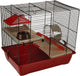 Flamingo hamsterkooi enzo 2 - 41,5 x 28,5 x 38 cm - rood