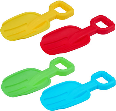 Eddy toys schep – zandbak scheppen voor kinderen – kunststof schepjes voor strand en zandbak – zandspeelgoed in verschillende kleuren – buitenspeelgoed vanaf 18 maanden - 38x16x4 cm - 1 willekeurige kleur