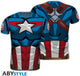 Abystyle marvel - cosplay captain america man's t-shirt - s