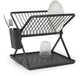 Brabantia sinkside afdruiprek - inklapbaar - met bestekhouder - compact - dark grey