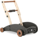 Deryan mace luxe loopwagen - looprek baby - zwart cream