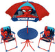 Marvel lobbes spiderman kinder tuinset met tafel, stoelen en parasol.