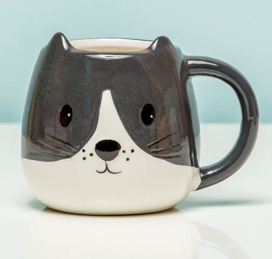 Balvi kitty mok zwart wit 400 ml