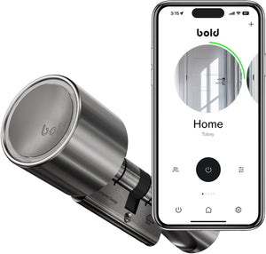 Bold security technology bv bold cilinder - bold smart lock sx-55 - slim deurslot - rvs - zilver