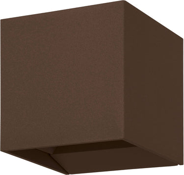 Eglo calpino 3 wandlamp - led - 10 cm - roestbruin - binnen en buiten