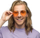 Boland partybril hippie xl oranje