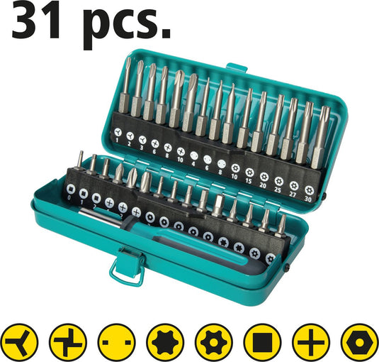 Wolfcraft - precisie schroevendraaierset - micro bitset - 31-delig - 1386000