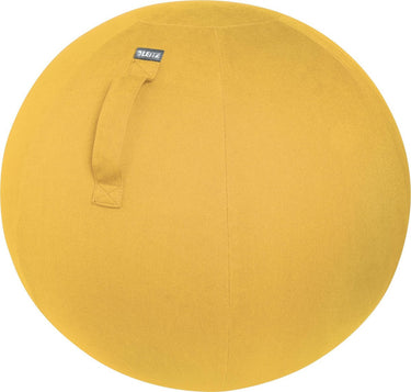 Leitz ergo cosy actieve ergonomische zitbal 65 cm - inclusief handpomp - ideaal voor thuiskantoor - warm geel