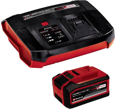 Einhell 18 v 4-6 ah power x-change starter kit - 1x 4-6 ah accu en snellader - universeel voor alle power x-change machines