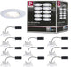 Paulmann led-inbouwlamp calla basisset zwenkbaar ip65 rond 90 mm 30° 10x5,2w 10x460lm 230v dimbaar 4000k wit mat