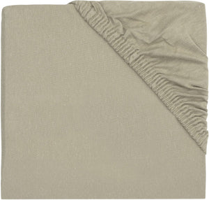 Jollein - hoeslaken jersey 75x95cm - boxmatras - olive green