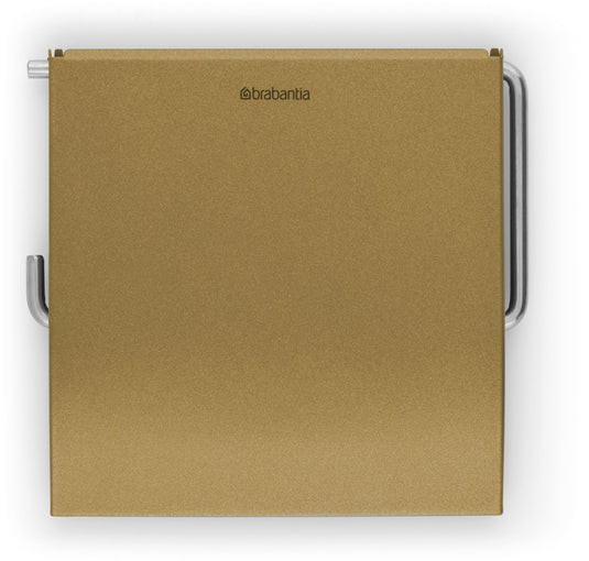 Brabantia renew wc rolhouder - met klep - hangend - zonder boren - warm gold
