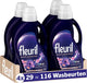 Fleuril black bloom - vloeibaar wasmiddel - donkere en zwarte was - intense geurbeleving - 4x29 wasbeurten - voordeelverpakking