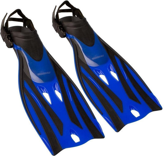 Waimea zwemvliezen - verstelbaar - kinderen - blauw zwart - maat 32-36