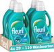 Fleuril active fresh - vloeibaar wasmiddel - alle kleuren was - 4x29 wasbeurten - voordeelverpakking
