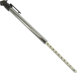 Carpoint bandenspanningsmeter penmodel analoog zilver zwart