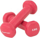 Tunturi dumbell set - 2 x 0,5 kg - vinyl - roze - incl. gratis fitness app