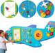 Vigatoys viga toys - houten - wandspeelbord - vliegtuig - lengte 180cm