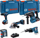 Bosch combo kit 18v set met 5 gereedschappen: gsb + gbh + gws + g...