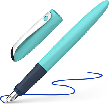 Schneider schrijfwaren schneider vulpen - wavy - turquoise - penpunt m - s-162132