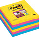 Post-it ® super sticky notes, kleurenset rio, canary yellow™, mediterraan blauw, fuchsia, gelijnd , 101mm x 101mm, 90 blaadjes, 6 blokken