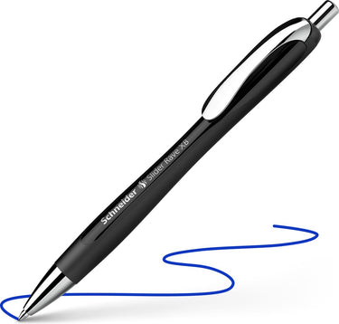 Schneider schrijfwaren schneider balpen - slider rave - penpunt xb - zwart - limited edition - s-132511