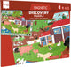 Scratch 2 in 1 magnetische puzzel - discovery game - boerderij - 52,3x30,5cm - 48 stukjes - 3 jaar