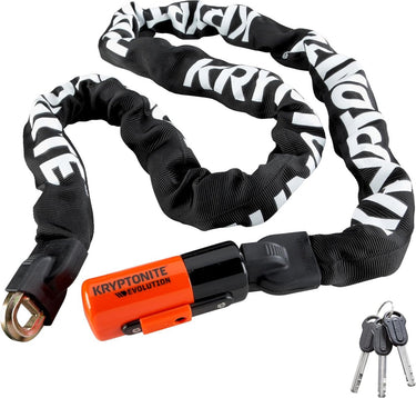 Kryptonite evolution – art-3 kettingslot voor fiets en motor – extra lang - 160 cm lang