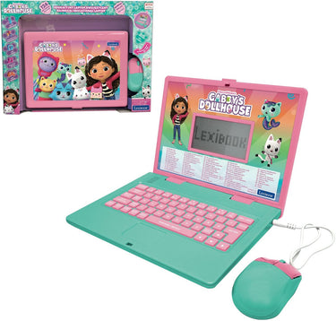 Lexibook gabby’s dollhouse tweetalige educatieve laptop – 124 activiteiten in het engels en pools