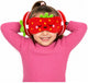 Relaxeazzz reis set - aardbei knuffel reiskussen slaapmasker - voor kinderen - in vliegtuig of auto