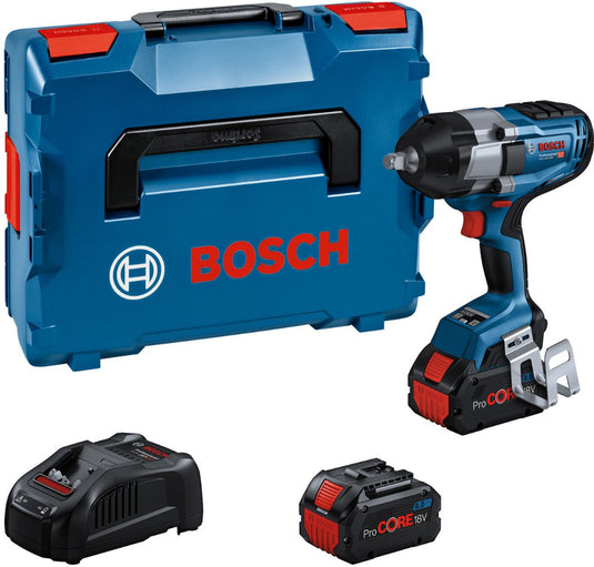Bosch professional gds 18v-1000 slagmoersleutel - biturbo - 1000 nm - 18v - 1 2 - met 2x 18 v (8.0 ah) en lader