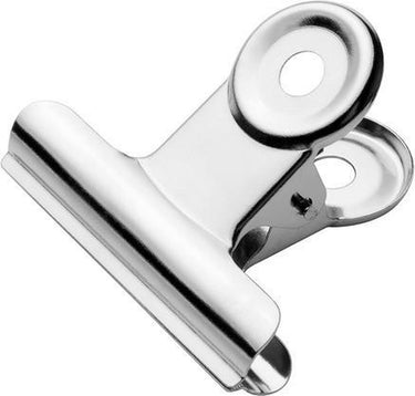 Westcott bulldog klem - 40,3x10mm - metaal - zilver - 10 stuks - papierklem - ac-e10902