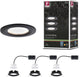 Paulmann led-inbouwlamp nova coin basisset star ip44 rond 78 mm coin 3x6w 3x470lm 230v 2700k zwart mat