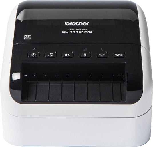 Brother ql-1110nwbc labelprinter direct thermisch 300 x 300 dpi 110 mm sec bedraad en draadloos ethernet lan dk wifi bluetooth