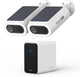 Aosu 4k solarcam p1 max - 2 beveiligingscamera's - gezichtsherkenning - zonne-energie - 2-weg audio